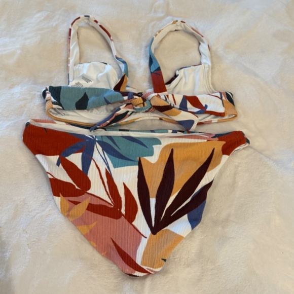 New! SET Vitamin A Demi Luciana bikini Cypress Tropical Print 31355 - Picture 5 of 12